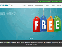 Tablet Screenshot of myfreehostsa.com